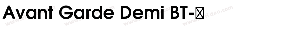 Avant Garde Demi BT字体转换